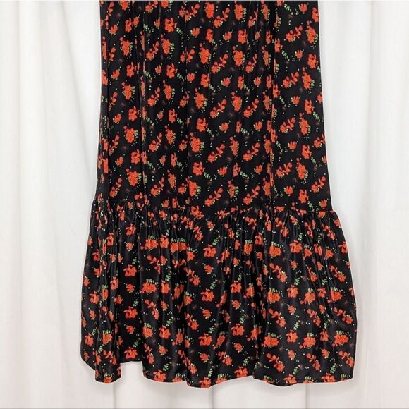 Tucker NYC Juliette Dress Mariposa in Crepe de Chine Silk Midi Floral - Picture 3 of 11